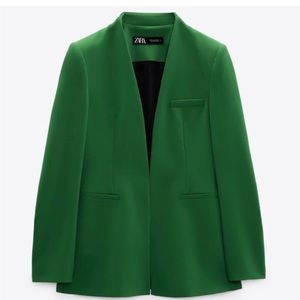 ZARA COLLARLESS BLAZER